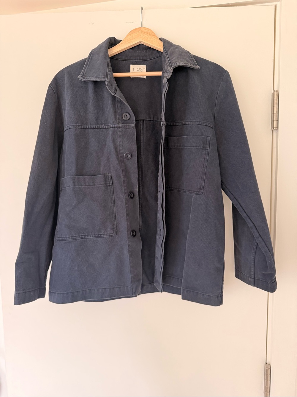First Rite Work Jacket Cotton Chore Coat – Navy – Size Medium